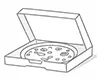 Cartón corrugado para pizza